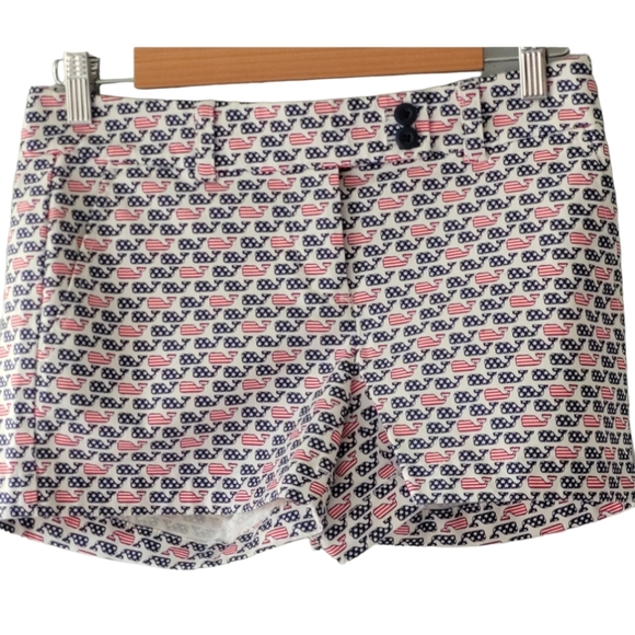 Vineyard Vines Pants - Vineyard Vines Patriotic Whale Shorts Red White Blue American USA Stars Stripes